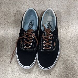 Vans Men's Black and Brown Sneakers